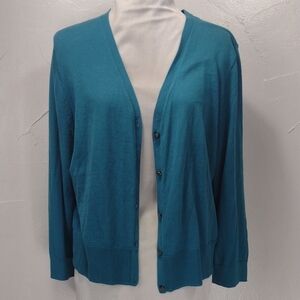 Chaps Turquise Women's Thin Cardigan Sweater XL